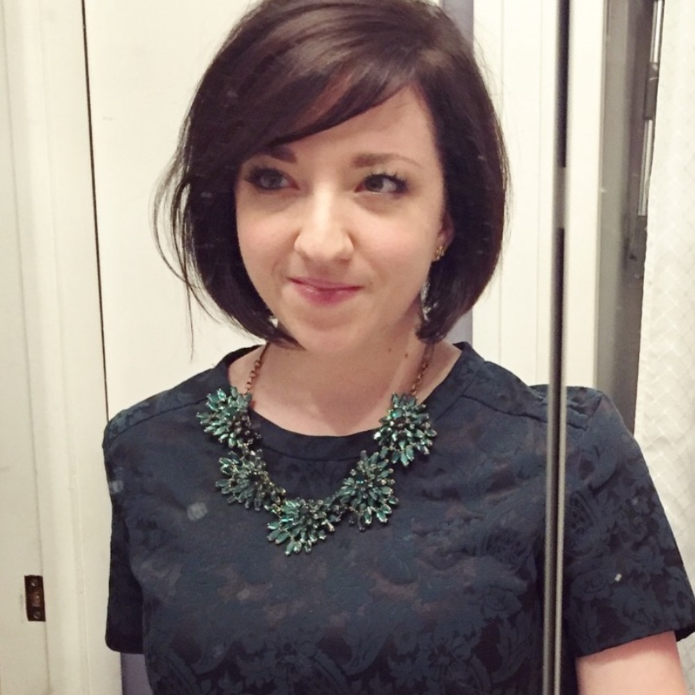 Emerald Statement Necklace - image 5